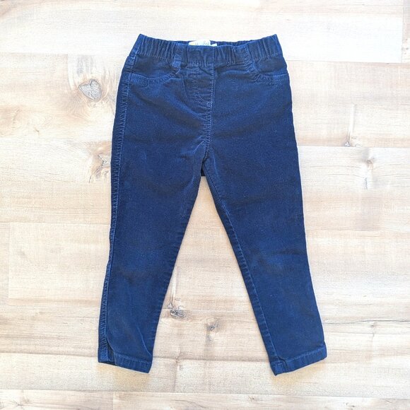 Mini Boden Pull-on Stretch College Navy Corduroy Pants - Size 3Y - Picture 2 of 6